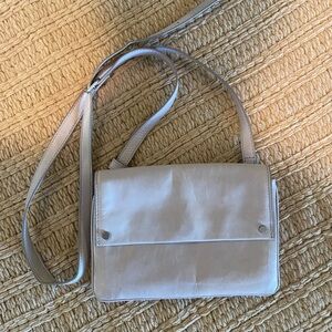 Treasure and Bond neutral grey beige crossbody purse bag leather
